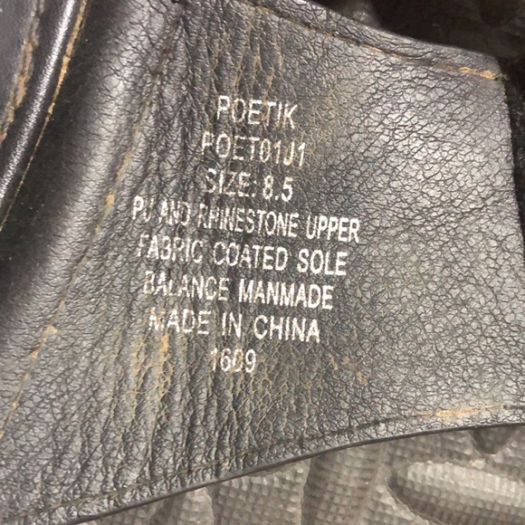 Madden girl Rhinestone adjustable slip on shoes poetik 8.5 euc - Picture 3 of 10